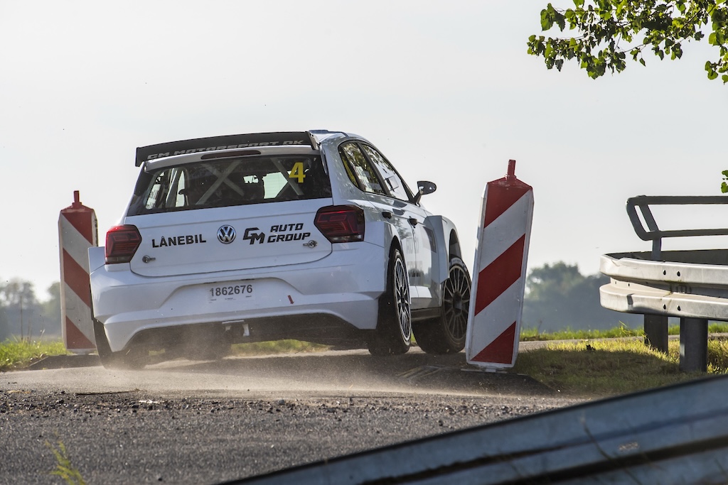 Marco Gersager og Ditte Kammersgaard kørte til kanten i Rally Midtsjælland. 
(Foto: Jokum Tord Larsen)